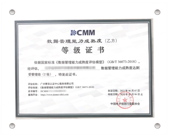 DCMM認證