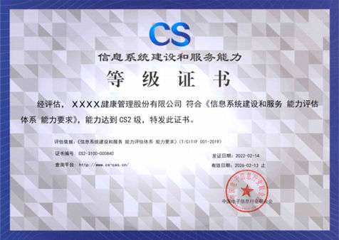 信息系統(tǒng)建設(shè)和服務(wù)能力評(píng)估（簡稱：CS）